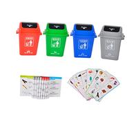 Gatuida 1 set Giocattoli Educativi per La Differenziazione Dei Rifiuti Interattivo per Sviluppo Della Consapevolezza Colori Vivaci e Design Sicuro Attività Educazione Precoce