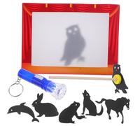 Gatuida 1 Set gioco di ombre caratteri ombra cinesi burattino cinese tradizionale marionetta ombra educativa burattino d'ombra burattini artigianali per Carta rosso