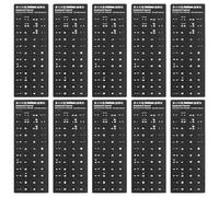 Gatuida 10 Adesivi Tastiera Multilingue Italiani per Computer Portatile e Desktop Protezione con Layout Italiano Copertura per Notebook per Studenti e Digitazione Precisa