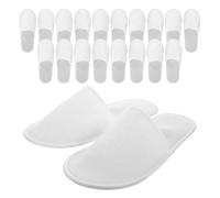 Gatuida 10 paia di pantofole monouso per spa: pantofole chiuse per hotel, antiscivolo, morbide, per ospiti, da interno, per viaggi, matrimoni, ospitalità
