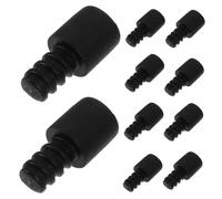 Gatuida 10 pezzi Adattatore Scopino Wc con Connessione Vite Autobloccante Ricambio Resistente in Plastica per Accessori Bagno Completo Compatibile con Vari Modelli Spazzole Igieniche
