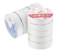 Gatuida 10 pezzi Asciugamani Compressi in Fibre Vegetali Morbidi Odore Tovaglioli Viaggio Leggeri e Igienici per Pulizia e Corpo Confezione Individuale e