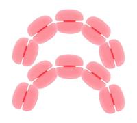 Gatuida 10 Pezzi Bigodini Facili da Usare in Spugna Rosa a Forma di Fungo per Ricci Naturali per Chioma Corti a Casa in Viaggio