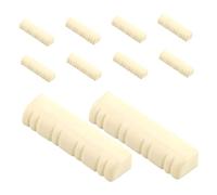 Gatuida 10 Pezzi Capotasti Mandolino Beige per Chitarra Elettrica Acustica Banjo Ukulele Parti Strumento Corde con Finitura Elegante e Compatibilità Ampia per Migliorare Suono e