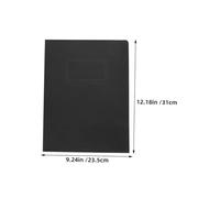 Gatuida 10 Pezzi Cartelline Documento con Due Tasche Organizer Pieghevole Carta Nero per e Scuola Capienza per Contratti e Rapporti