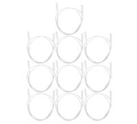 Gatuida 10 Pezzi Cavo Connettore per Tubo LED T5 T8 Bianco in Plastica da 1 Metro Doppio Pin per Collegamento Multiplo Luci LED per Garage e Officina