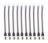 Gatuida 10 pezzi Connettori LED Saldabili Saldatura Kit Pin per Strisce Compatto Estensioni e Collegi Realizzati Materiale e Ignifugo