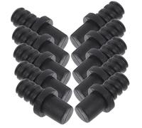 Gatuida 10 pezzi Connettori per Manico Scopino Wc Adattatori Autobloccanti in Plastica Resistente Ricambi per Testine Spazzola Facile Sostituzione e
