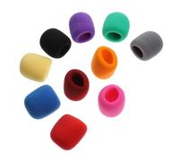 Gatuida 10 pezzi Coperchi per Microfono Colorati Coperture Protettive Antivento per Registrazione Adatti per Ktv e Interviste