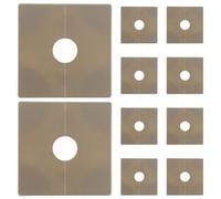 Gatuida 10 pezzi di flangia divisa a parete, flangia a parete idraulica, piastra di scudetto rotonda, coperture per tubi di scarico del lavandino per foro della ciotola del lavello della cucina,