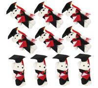 Gatuida 10 Pezzi La Bambola del dottor Orso Laurea 2022 Bouquet di Peluche Sorpresa Piccola Bambola Orsetto Bambola dell'orso del Mazzo Orso Fiore di Laurea Piccolo Orso di Laurea Stoffa