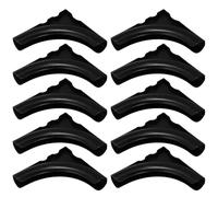 Gatuida 10 Pezzi Pad Antiscivolo per Mobili in Plastica Neri, Protezioni per Piedi di Mobili Multifunzione Funzione di Salvaguardia del Pavimento, per Ripiani e Scaffali