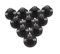 Gatuida 10 Pezzi Portalampada Nero E10 in Plastico Design a Vite e Testa Piatta, Supporto Lampadina Compatta per Illuminazione Interna ed Esterna, Soluzione Pratica e Flessibile