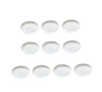 Gatuida 10 Pezzi Sottovasi Trasparenti in Materiale per Vaso da Fiori Antiscivolo e Resistente al Calore per Vasi Piccoli da Balcone e Giardino Protezione Superfici da Acqua e