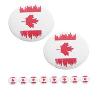 Gatuida 10 Pezzi Spilla Flag Pin con Foglia Acero Distintivo per Compleanno e Culturali Accessorio Versatile per Celebrazioni