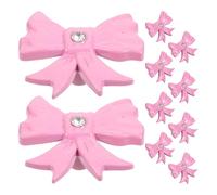 Gatuida 10 pomelli decorativi per mobili a forma di - Maniglie per cassetti in lega di zinco rosa - Maniglie per mobili a foro singolo - Pomelli per porte di armadi e da