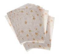 Gatuida 100 fogli Carta Oleata Alimentare Carta da Imballaggio Antigrasso Vintage per Snack e Fritti Tovaglietta Assorbente per Piatti per Feste Protezione Igienica e Decorativa