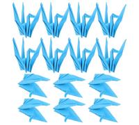 Gatuida 100 Gru Origami Blu Prefabbricate 10x10 Cm - Decorazioni Origami a Forma di Gru per Feste di Compleanno e Matrimoni - Centrotavola Artigianali Fai da Te per Allestimenti