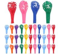 Gatuida 100 palloncini decorativi per il 3° compleanno per bambine e bambini di 3 anni, palloncini rotondi in lattice per feste, giocattoli gonfiabili per baby shower, forniture per il terzo