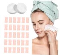 Gatuida 100 pezzi Asciugamani Monouso Compressi in Cotone Salviette Viso Usa e Getta Compatte e Morbide per Viaggio e Campeggio Confezione Singola Igienica