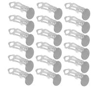 Gatuida 100 pezzi Base Orecchini in Metallo Resistente Clip Non Forate per Creazioni Fai da Te Accessori per Orecchini Confortevoli e Personalizzabili