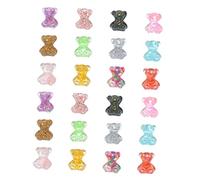 Gatuida 100 pezzi Decorazioni Unghie Orsetto Resinato per Manicure Creativa Feste Ragazze Compleanno Cresima