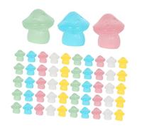 Gatuida 100 Pezzi Mini Resin Mushroom Figurines Glow in The Dark Garden Ornaments For Micro Landscape Fairy Terrarium Bonsai Decoration