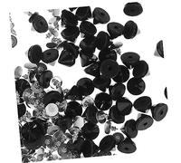Gatuida 100 Pezzi Rivetti a Punta Decorazioni Hallowen Materiale per lavoretti Rivetti per Borse Cucire Costume Fai da Te Vestiario Kit di Rivetti Bottoni Rivetto Punk plastica Black