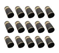 Gatuida 100 pezzi Termoretraibili per Bottiglie di Vino Tappi in Plastica Premium con Strappo Facile Copertura Sigillante per Bottiglie Bocca Dritta Nero con Dorato per Enoteche e