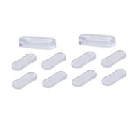 Gatuida 10pezzi Cuscinetti Per Copriwater Trasparenti Silicone Pu Auto-adesivi Tamponi Per Sedile Wc Con Installazione Facile e Duratura