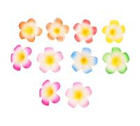 Gatuida 10pezzi Fermaglio Hawaiano Forcina Tropicale Plumeria Artificiale Accessorio Per Feste in Spiaggia e Vacanze Leggero e Indossare