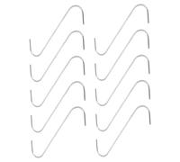 Gatuida 10pezzi Ganci per Cucina in Acciaio Inossidabile Forma di S per Appendere Pancetta Salsicce Carne Pesce per Macellai Cacciatori e Cucine