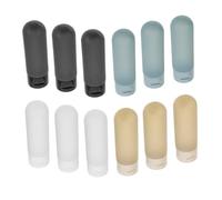 Gatuida 12 Cosmetici Ricaricabili, Set Viaggio, Tubetti Vuoti 60 Ml, Balsamo Per Lozioni, Toeletta, Detergenti, Creme Per Mani