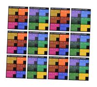 Gatuida 12 fogli Adesivi Planner Multifunzione per Casa e Ufficio Etichette Autoadesive Resistenti per e Organizzazione Note Accessori Planner DIY Colorati e Pratici