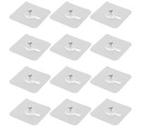 Gatuida 12 Ganci Antitraccia Invisibili per Quadri senza Fori Adesivi Resistenti per Pareti in Cemento e Legno Kit Appendi Quadri per Casa e Ufficio Esposizione Vite 6 MM