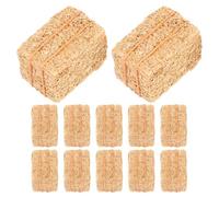 Gatuida 12 pezzi di accessori per casa delle bambole, mini balle di fieno, pagliaio in miniatura, decorazione di balle di paglia per fattoria, autunno, Halloween, Ringraziamento, giardino delle fate,