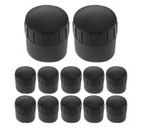 Gatuida 12 pezzi di cuscinetti per piedini per microfono - Punta protettiva per microfono per tubo diametro 25 mm Cuscinetti inferiori Tampone Coperture in gomma Accessori per strumenti