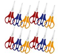 Gatuida 12 pezzi Forbici Artistiche con Scala Forbici Multiuso con Impugnatura Confortevole e Punta Arrotondata Resistenti e Leggere per Lavoretti Scrapbooking e DIY Colore Colore Casuale