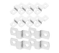 Gatuida 12 pezzi Morsetti U in Acciaio Inox per Tubo Quadrato Supporto Staffa Angolare per Fissaggio Resistente Intemperie Clip Montaggio Tubazioni per Uso Interno ed Esterno