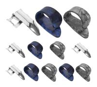 Gatuida 12 Pezzi Plettri Acciaio Inox per Chitarra Plettri Dito e Ergonomici per Ukulele Banjo e Mandolino Adattabili e Confortevoli per Musicisti Folk Blues e Rock