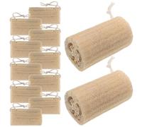Gatuida 12 Pezzi Spugne di Luffa Naturale Esfolianti per Corpo Corda Scrubber Luffa da Bagno Compatto e Leggero per Doccia e Viaggi potere Esfoliante e Aumento Circolazione Cutanea