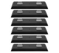 Gatuida 12, Set 6 Pezzi di Basi Espositive Rettangolari, Porta Modelli Portatile per Collezioni e Vetrine da Ufficio e Casa