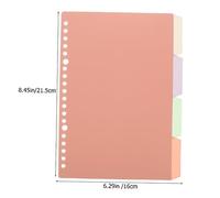 Gatuida 12 Set Divisori per Quaderni in PP Extra Large Separatore Indice con Linguette Scrivibili per Raccoglitori e Blocchi Note Mobili Organizzatore Documenti Versatile per Scuola e