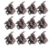 Gatuida 12 Set Fermaporte Armadietto Doppio Rullo con Molla Chiusura Silenziosa e Compatta per Porte in Legno e Metallo Serratura Molla per Mobili Ufficio e Camper