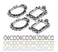 Gatuida 120 cornici in miniatura: piccole cornici vintage per la decorazione della casa delle bambole - Ornamenti in lega micro paesaggistica per mini gallerie fai da te