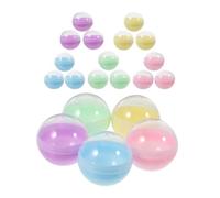 Gatuida 120 Pezzi Capsule Rotonde PP Macaron Semitrasparenti 32mm | Contenitori Ricaricabili, Apertura Facile, per Distributori Standard, Premi in Classe, Pasqua e Collezioni