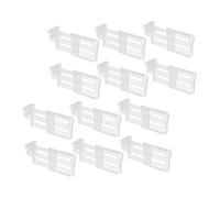 Gatuida 12Pezzi Organizzatore per Frigorifero da Divisori Regolabili per Laterali Facile Installazione e Spostamento per Bottiglie e Piccole Cose