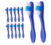 Gatuida 12pezzi Spazzolino Da Viaggio Con Setole Morbide e Manico Corto Spazzolino Portatile Per Pulizia Dei Denti Adatto Per Prigioni e Istituzioni Sicure