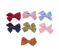 Gatuida 14 pezzi Fermagli Capelli Neonata con Fiocchi Tessuto Clips Alligatore Piccole per Bambine Accessori Colorati per Acconciature Quotidiane e Occasioni Speciali