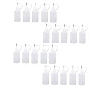 Gatuida 15 Pezzi Bottiglie Dosatrici con Punta Ago per Colla e Olio Flaconi Precisione con Tappo Protettivo Antispreco per Applicazioni di Lubrificazione e Riparazioni Te